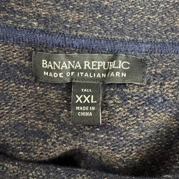 Banana Republic Roll Neck Sweater Mens 2XL Tall Wool Blend Casual FS-1475 - Picture 6 of 8